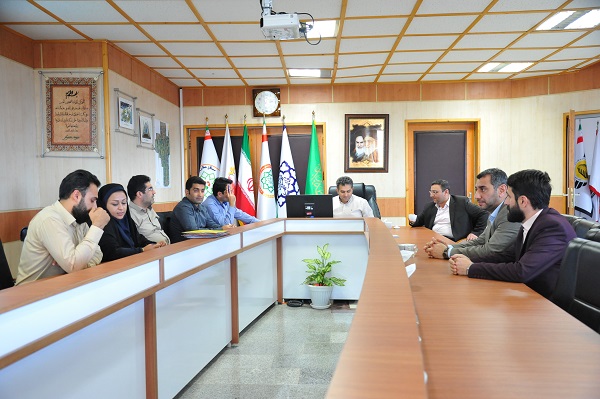 جلسه بازگشایی حریم سیاهرود در دفتر شهردار قائم شهر