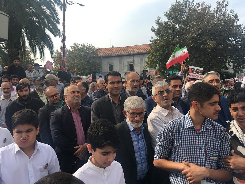 راهپیمایی با شکوه مردم قائم شهر در ۱۳ آبان، روز ملی مبارزه با استکبار جهانی و روز دانش‌آموز