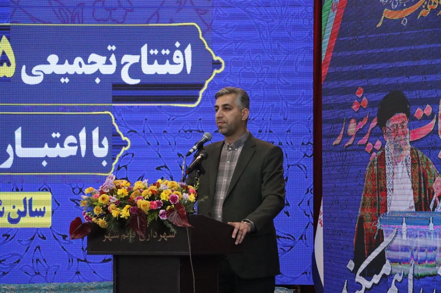 آیین افتتاحیه پروژه های شهرداری قائم شهر در دهه مبارک فجر
