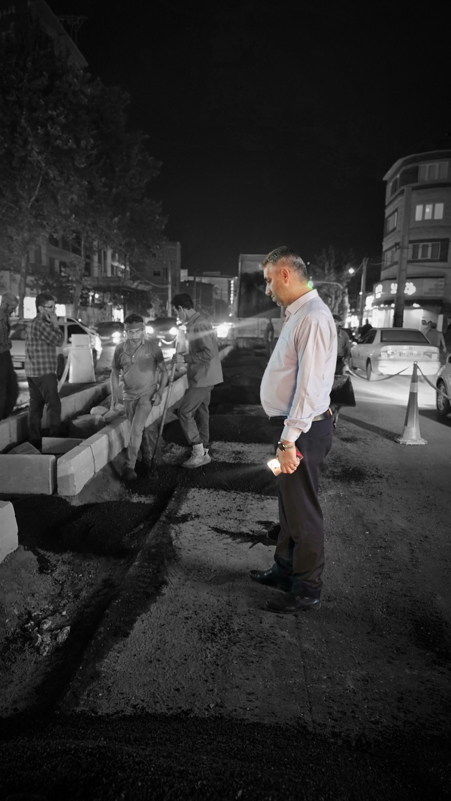 بازدید مهندس کاظم علیپور شهردار قائم شهر از پروژه رفیوژ خیابان جویبار