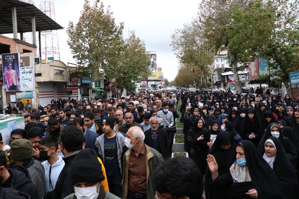 مراسم تشییع پیکر مطهر شهید مدافع امنیت احمد صالحی مله